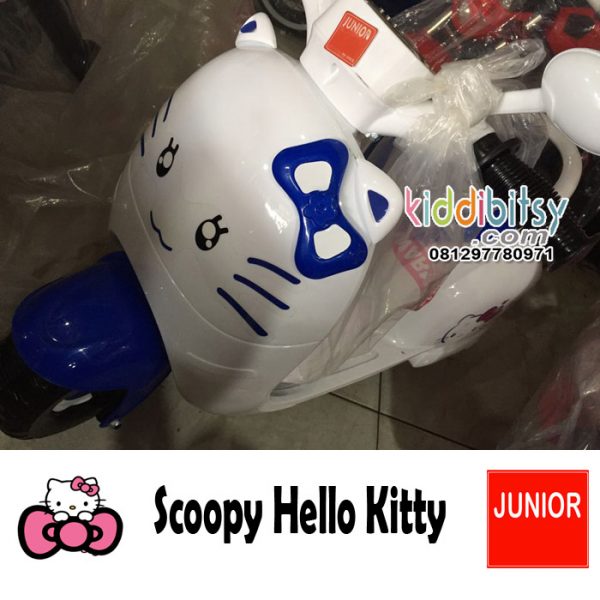 Scoopy HelloKitty Motor Aki Mainan Cewek