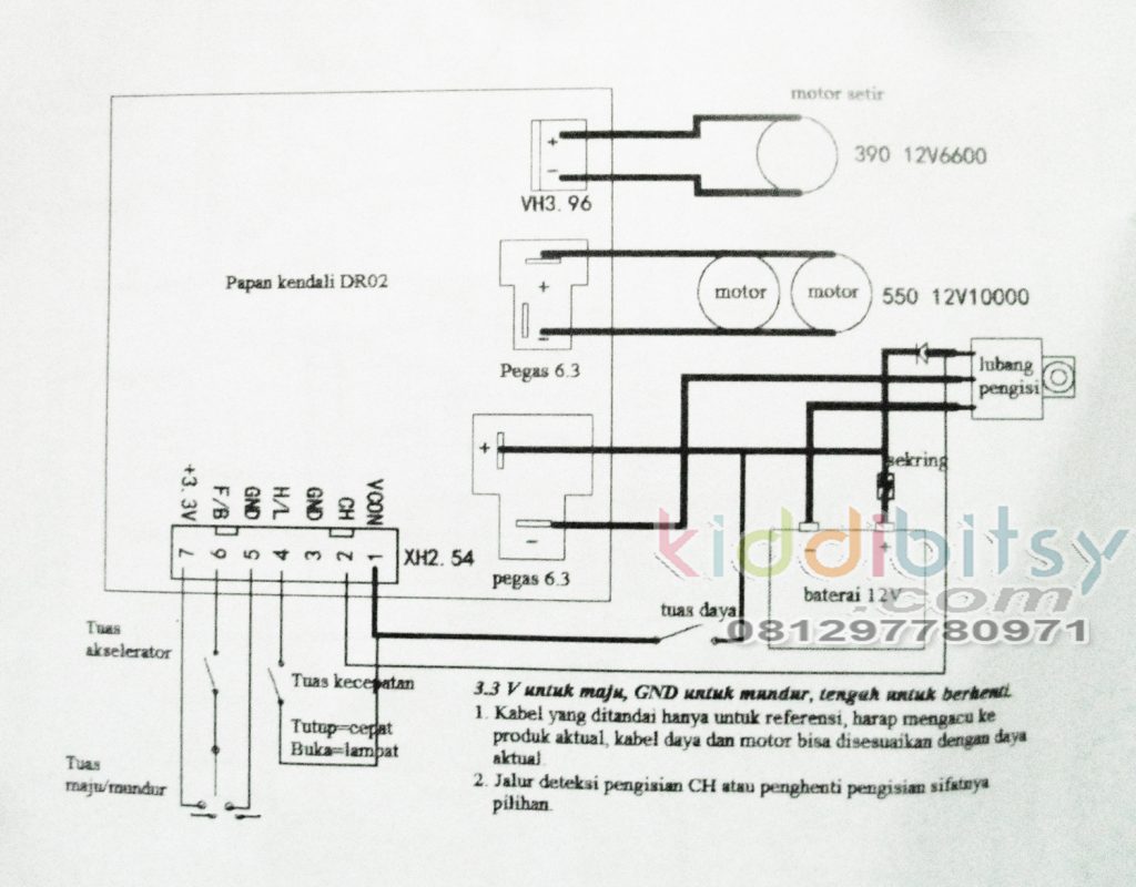 skema diagram mobil aki mainan anak ⋆